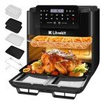 LLIVEKIT 15L Dual Air Fryer with Rotisserie