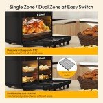 LLIVEKIT 15L Dual Air Fryer with Rotisserie