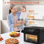 LLIVEKIT XXL 30L Air Fryer Oven with Rotisserie