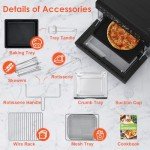 LLIVEKIT XXL 30L Air Fryer Oven with Rotisserie