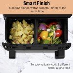 LLIVEKIT 9L Dual Zone Air Fryer with Touchscreen