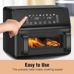 LLIVEKIT 9L Dual Zone Air Fryer with Touchscreen
