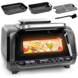 Duronic Air Fryer Health Grill FG19 – Compact Health Grill & Fryer