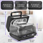 Duronic Air Fryer Health Grill FG19 – Compact Health Grill & Fryer