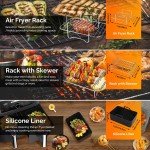 Prettop Silicone Air Fryer Liner Set of 12