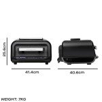 Daewoo 8-in-1 Health Grill and Air Fryer – Smokeless & Versatile