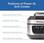 Power XL Grill Air Fryer 5.7L Combo for Grilling & Frying