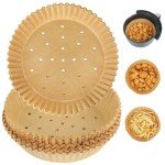 100-Pack Disposable Air Fryer Liners - 8 Inch