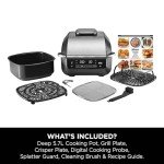 Ninja 5-in-1 Indoor Health Grill & Air Fryer EG351UK