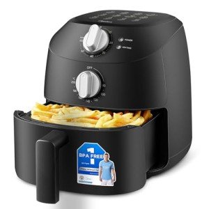 Midea 2L Black Air Fryer with Timer