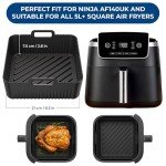 Square Silicone Air Fryer Liner for Cosori & Ninja