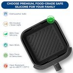 Square Silicone Air Fryer Liner for Cosori & Ninja