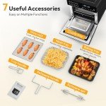 LLIVEKIT 26L Mini Oven Air Fryer - Black