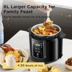 Midea 6L 9-in-1 Pressure Cooker with 13 Presets