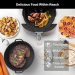 3-Pack Reusable Silicone Liners for Air Fryers