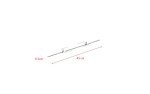 BridgePro 36L Rotisserie Fork & Rod Set - BBQ-Ready with Thumbscrews