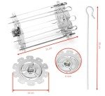 BridgePro 36L Rotating Rotisserie Kebab Skewers