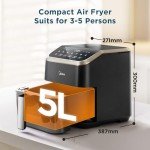 Midea 5L Air Fryer with Viewing Window