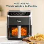 Midea 5L Air Fryer with Viewing Window