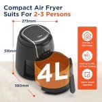 Midea 4L 1500W Oil-Free Air Fryer