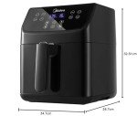 Midea 5.5L Family Size Air Fryer 1700W