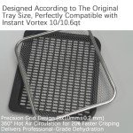 Kispog Stainless Steel Mesh Cooking Tray for Air Fryers