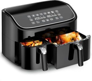 Cookwise 9L Dual Zone Air Fryer 3L + 6L Sync Cooking