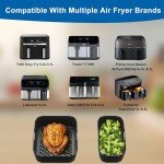 Dual Air Fryer Silicone Liners 5.2L + 3.1L
