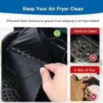 Dual Air Fryer Silicone Liners 5.2L + 3.1L