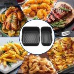 Dual Air Fryer Silicone Liners 5.2L + 3.1L
