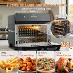 HYSapientia 22L Dual Zone Air Fryer Oven With Rotisserie