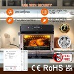 HYSapientia 22L Dual Zone Air Fryer Oven With Rotisserie