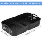 Silicone Air Fryer Liners for Ninja Flex Drawer