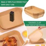 Generic 120pcs Air Fryer Liners for Ninja Dual Air Fryer AF400UK AF300UK Accessories Disposable Parchment Paper Liner Compatible with Ninja Salter Tower and Other Dual Zone Air Fryer air Fryer Trays