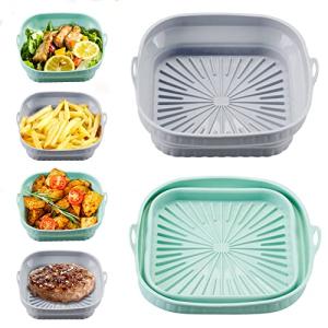 2-Pack Collapsible Silicone Liners for Air Fryer