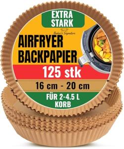 Round Air Fryer Parchment Paper – 120 Pieces