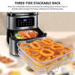 Stackable Stainless Steel Air Fryer Dehydrator Racks
