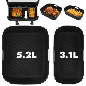 Air Fryer Silicone Liners - 2 Pack