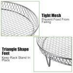 3-Pack Stackable Air Fryer Racks with Clips