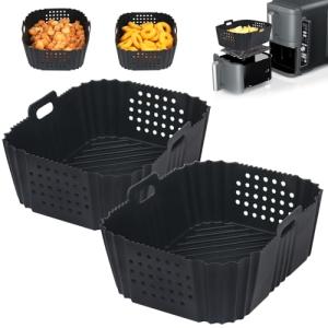 GINOYA Silicone Air Fryer Liners for Ninja 9.5L