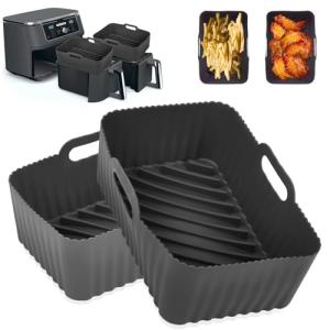 Silicone Air Fryer Liners for Ninja Foodi, 2Pcs