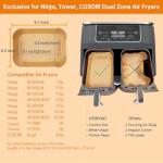 HONYAO Air Fryer Silicone Ice Cube Tray