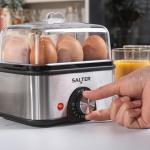 Salter 8-Egg Electric Boiler and Poacher, Silver