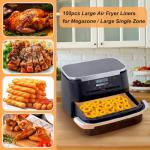 BYKITCHEN 100Pcs Air Fryer Liners for Ninja 10.4L