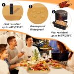 BYKITCHEN 100Pcs Air Fryer Liners for Ninja 10.4L