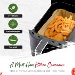 J.ZING 100PC Air Fryer Liners for Dual Fryers