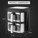 Vencier 11L Dual Basket Air Fryer with Touchscreen