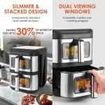 Vencier 11L Dual Basket Air Fryer with Touchscreen