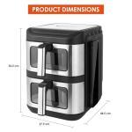 Vencier 11L Dual Basket Air Fryer with Touchscreen