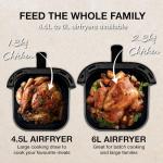 Andrew James 4.5L Digital Air Fryer with 10 Functions